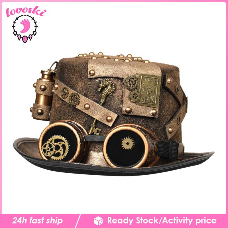 Mũ Biểu Diễn Ảo Thuật Phong Cách Steampunk Cá Tính