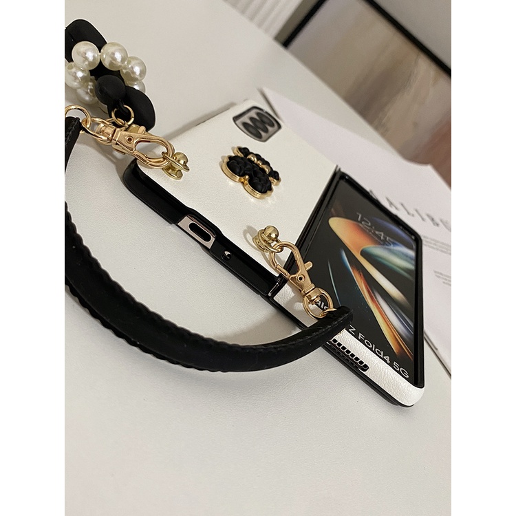 Bao Da Điện Thoại pu Silicon Hình Gấu / Chó Dễ Thương Cho samsung galaxy z fold 5 4 3 2 fold4 fold3 5g Ốp