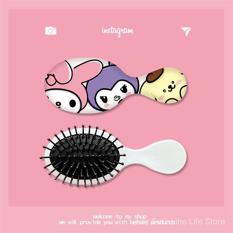 Lược Chải Tóc Túi Khí Mát Xa Da Đầu Chống Tĩnh Điện Thiết Kế Hình Gấu / Dâu Tây Dễ Thương