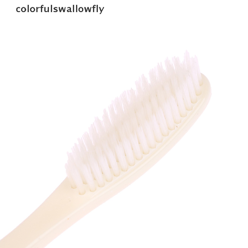 Set 4 Bàn Chải Đánh Răng Đầu Mềm Cán Dài Nhiều Màu Sắc