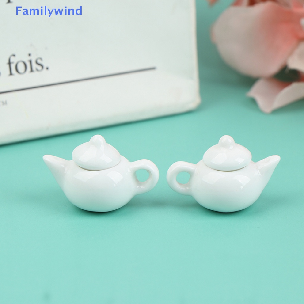 1 Ấm Trà Bằng Gốm 1: 12 Trang Trí Nhà Búp Bê