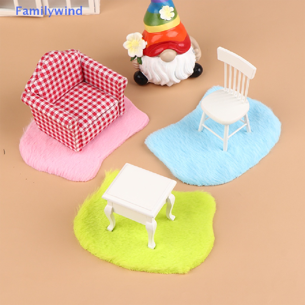 Thảm Lông Lót Sàn Hình Mèo Trang Trí Nhà Búp Bê