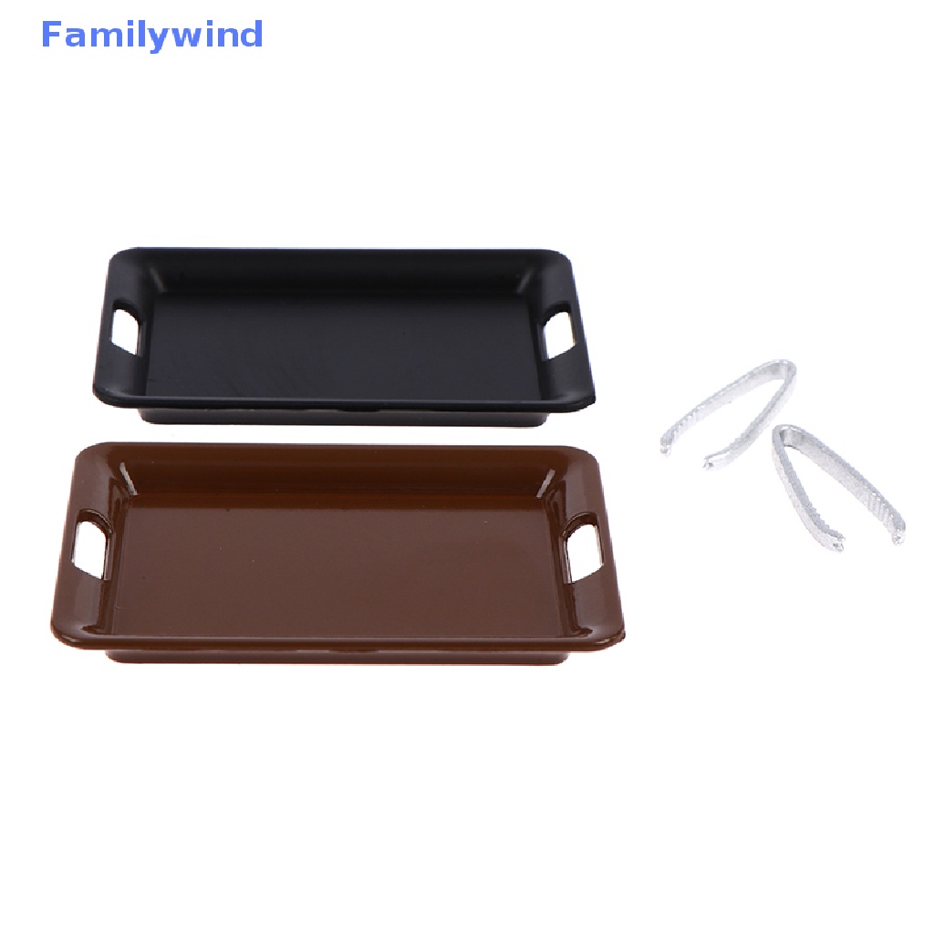 Khay Kim Loại Đựng Thức Ăn Tỉ Lệ 1 / 12 Trang Trí Nhà Búp Bê