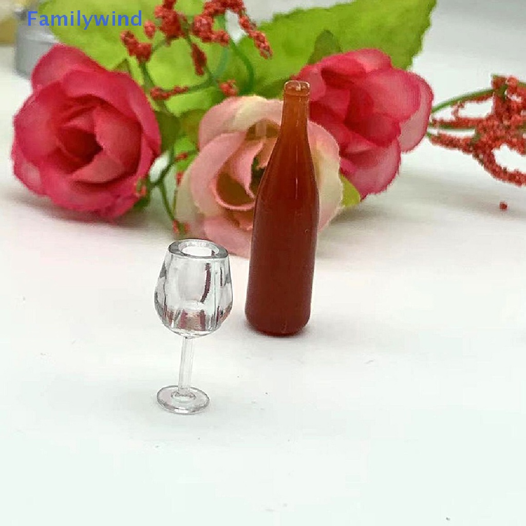 Set 5 Ly Rượu mini Tỉ Lệ 1: 12 Dùng Để Trang Trí Nhà Búp Bê