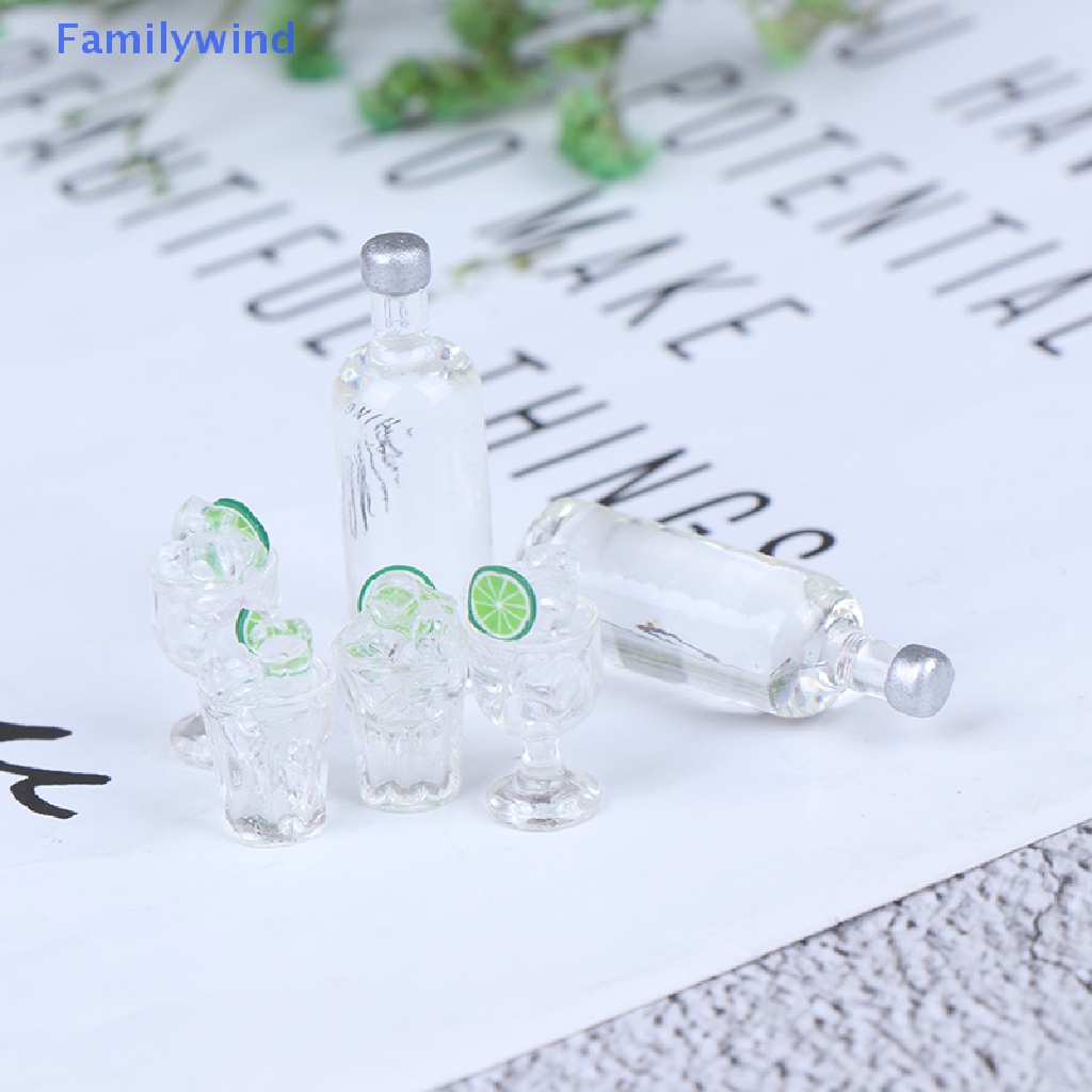 Set 3 Ly Rượu Mini Tỉ Lệ 1: 12 Dùng Để Trang Trí Nhà Búp Bê