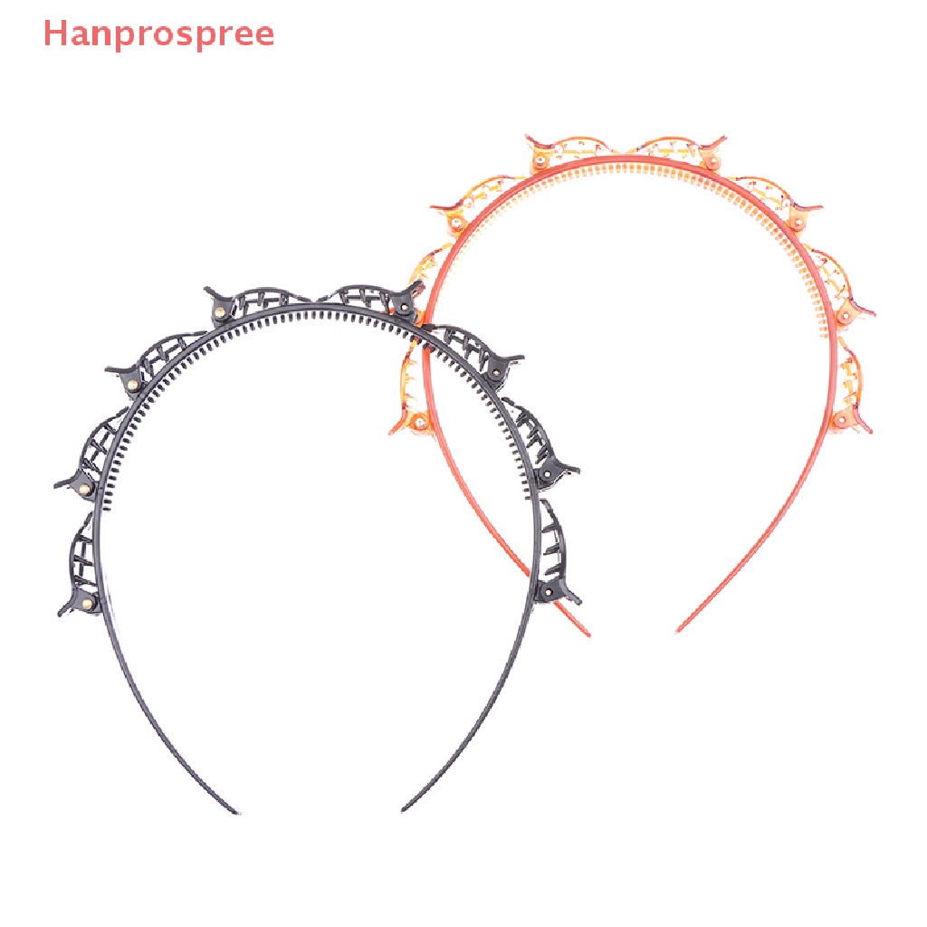 > Phụ Kiện Tóc Hanprospree > Băng Đô Xoắn Cài Tóc Có Răng Lược Dụng Cụ Bện Cho Nữ well