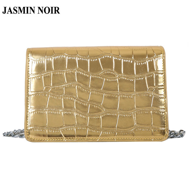 Túi Đeo JASMIN NOIR Chéo Giả Da Cá Sấu Thời Trang Dành Cho Nữ