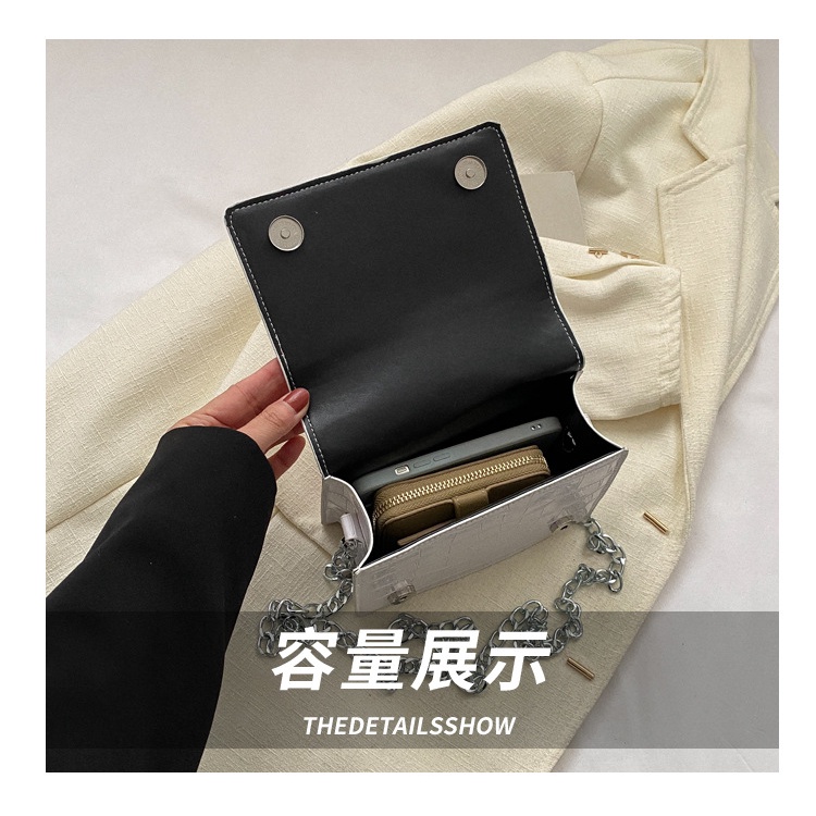 Túi Đeo JASMIN NOIR Chéo Giả Da Cá Sấu Thời Trang Dành Cho Nữ