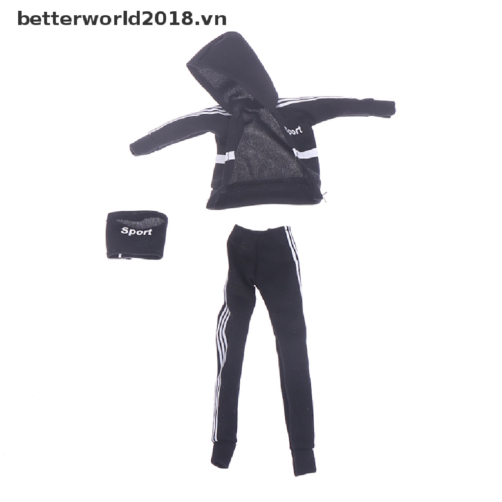 Set Đồ Thể Thao 3 Món Thời Trang Cho Búp Bê 1 / 6 30cm