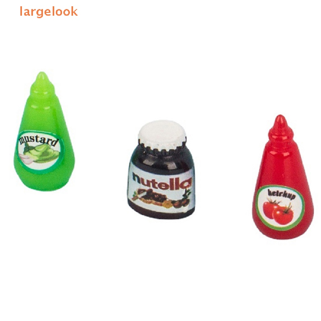 Set 10 Mô Hình Chai Sốt Sô Cô La Tỉ Lệ 1: 12 Mini Trang Trí Nhà Búp Bê