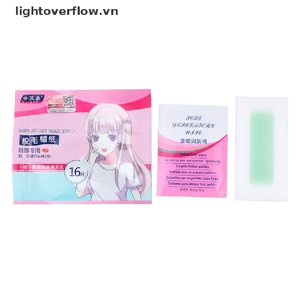 Bộ 16 Miếng Dán Tẩy Lông Cơ Thể Tiện Dụng