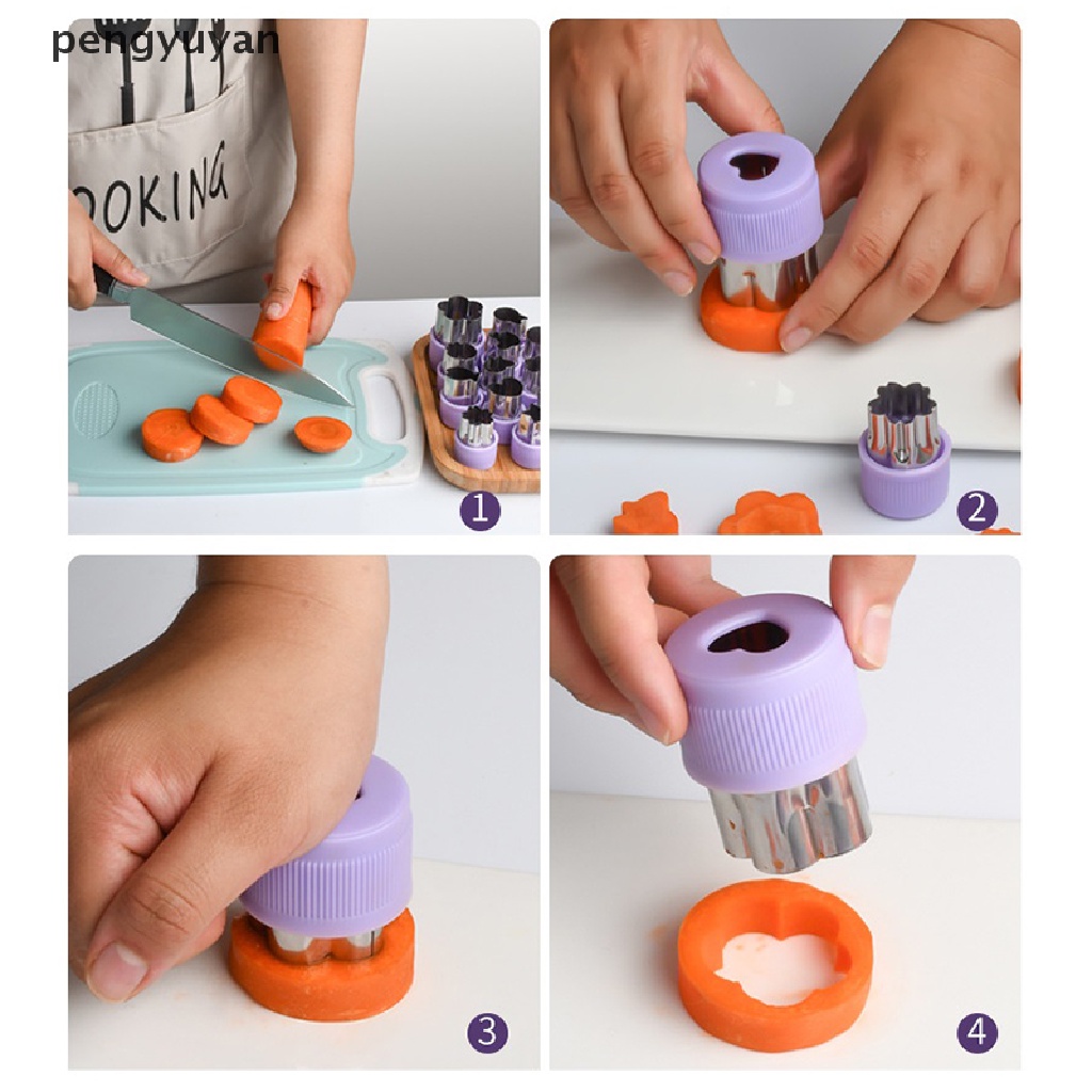 1 Dụng Cụ Cắt Rau Củ Bằng Thép Không Gỉ Với Tay Cầm Nhựa Tiện Dụng