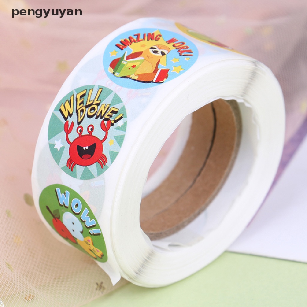 [pengyuyan] 500 Miếng Dán Khen Thưởng Hình Động Vật Dễ Thương Cho Trẻ Em [Mới]