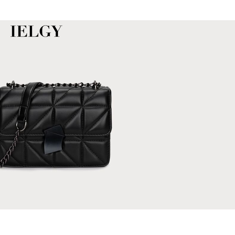 Túi Đeo Vai Hình Vuông Cỡ Nhỏ Màu Trơn Phối Dây Đeo Sợi Xích Thời Trang Cho Nữ