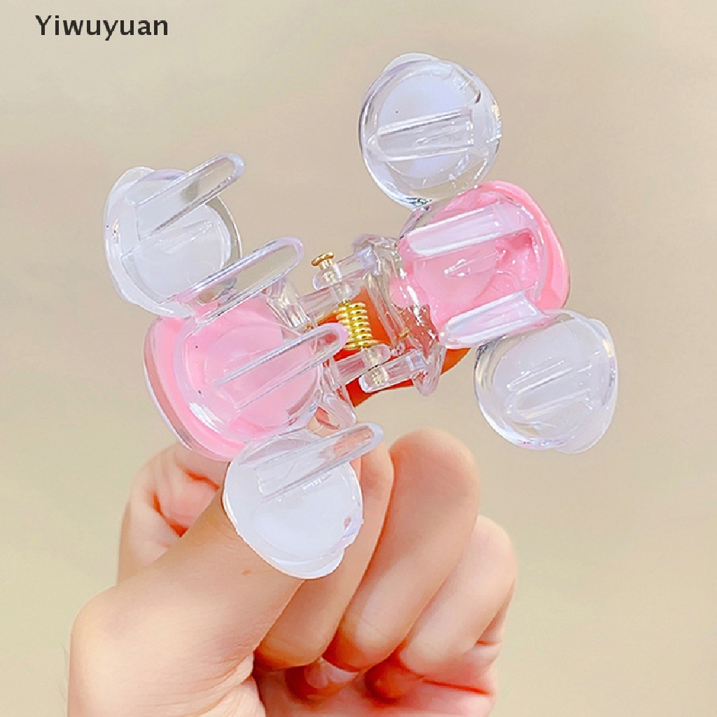 &lt; Yiwuyuan &gt; Kẹp Tóc Hoạt Hình Trái Tim Nhỏ Màu Gradient Sanrio Mymelody Kuromi Đáng Yêu Cho Nữ