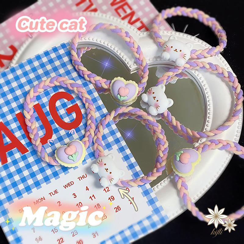 Dây Buộc Tóc Vải Dệt Hình Thỏ Dễ Thương Xinh Xắn Dành Cho Nữ