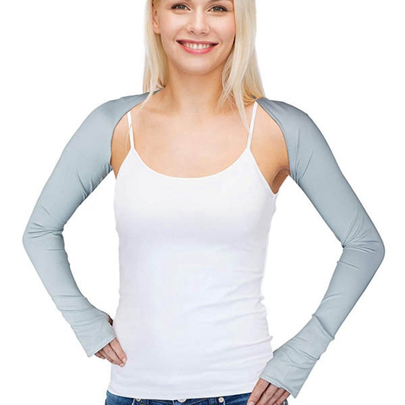 Găng Cánh Tay Chống Nắng Và Tia UV Có Lỗ Xỏ Ngón Thời Trang Mùa Hè Cho Nữ