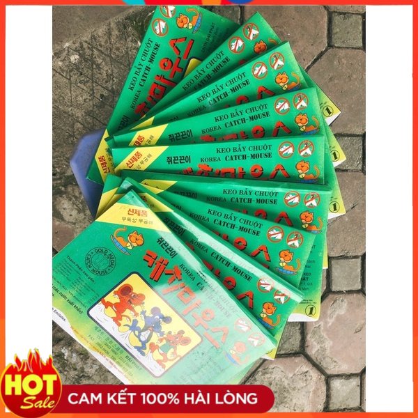 combo 10 bả dính chuột - siêu bám dính, không mùi (loại giấy) .
