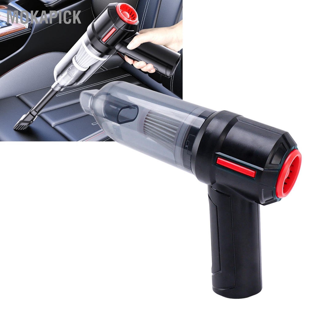 Mokapick Máy Hút Bụi Ô Tô Cầm Tay Sạc Không Dây Mini Mạnh Mẽ Cho Gia Đình Xe Văn Phòng