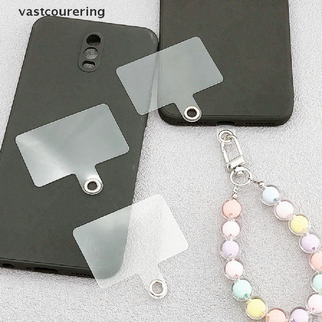 Bộ 5 Dây Đeo Thẻ Cố Định Kết Nối Điện Thoại Chống Thất Lạc Không Đục Lỗ Trong Suốt