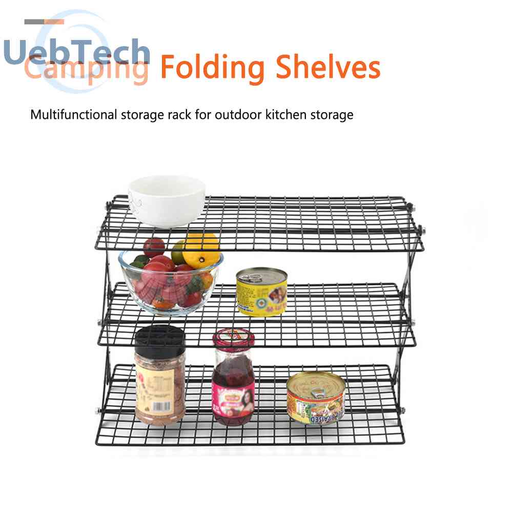 Kệ 3 Tầng Không Cần Dùng Đi Cắm Trại / Nướng BBQ Tại Nhà