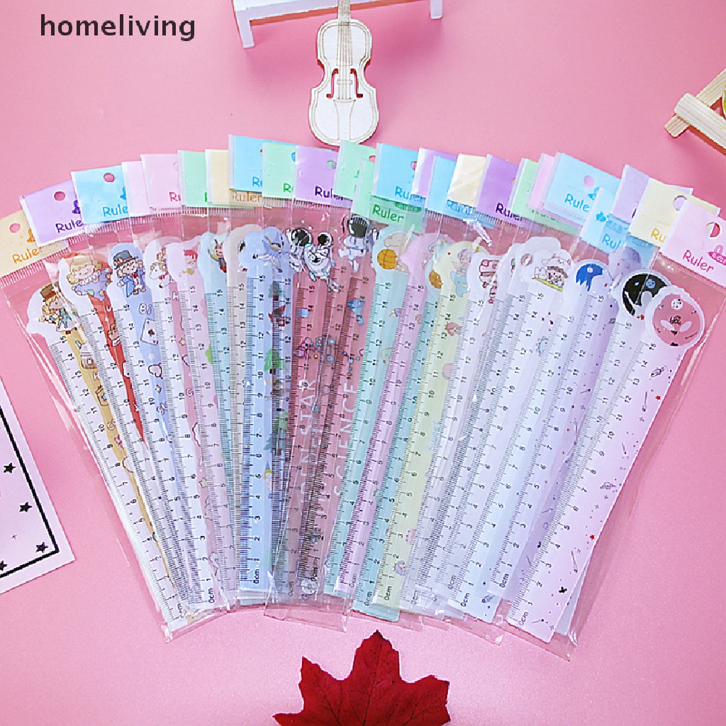 Thước Đo Lường Hình Hoạt Hình 15cm Dành Cho Học Sinh