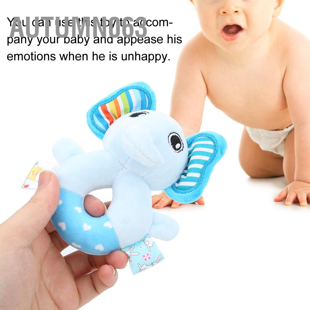 Autumn063 Hand‑Crank Đồ chơi sang trọng Giáo dục xếp hình lục lạc cho trẻ mới biết đi Quà tặng em dễ chịu