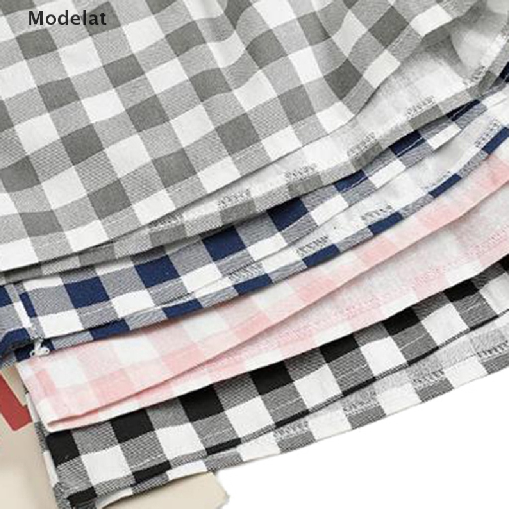 Quần Short Ngủ 96% Cotton Dáng Rộng In Họa Tiết Sọc Caro Thời Trang Mùa Hè 2023