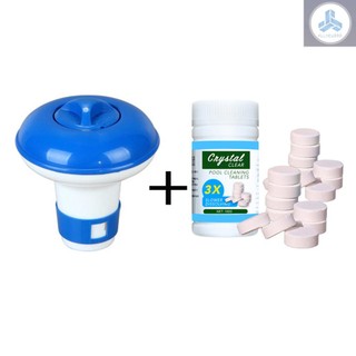 Pool Cleaning Float With 100g Purifier Tablets Swimming Pool Chlorine Dispenser Kit