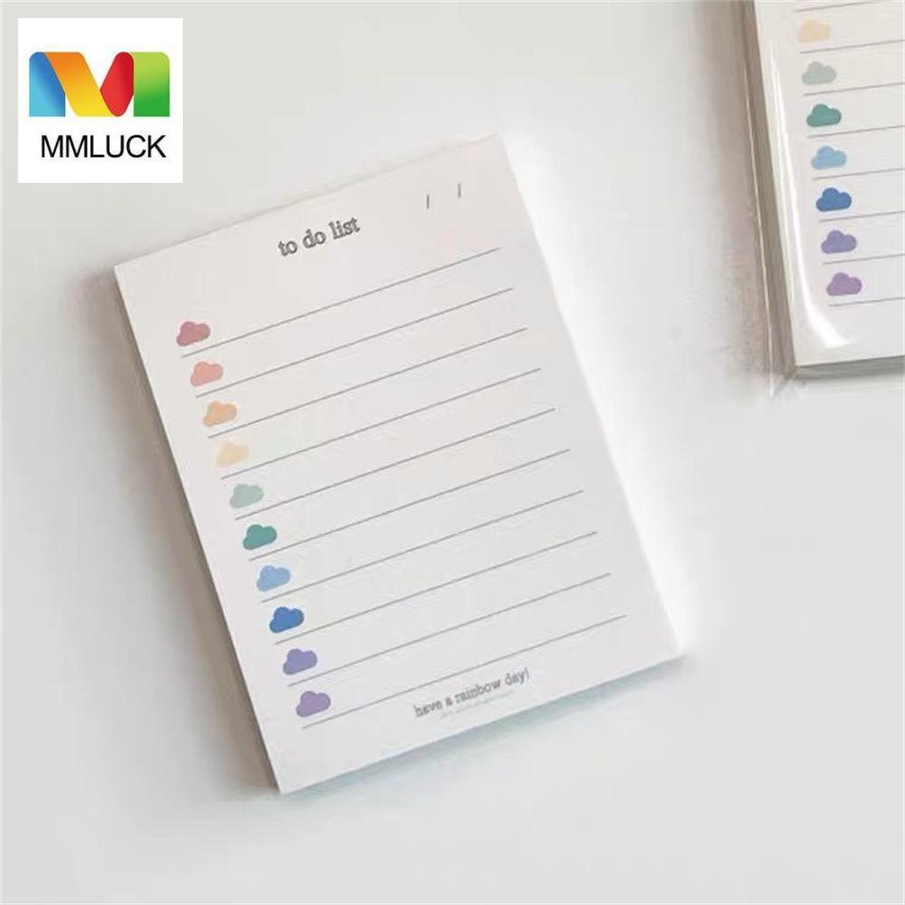 Mmluck Giấy Ghi Chú Dáng Dài Hình Đám Mây Nhiều Màu Sắc