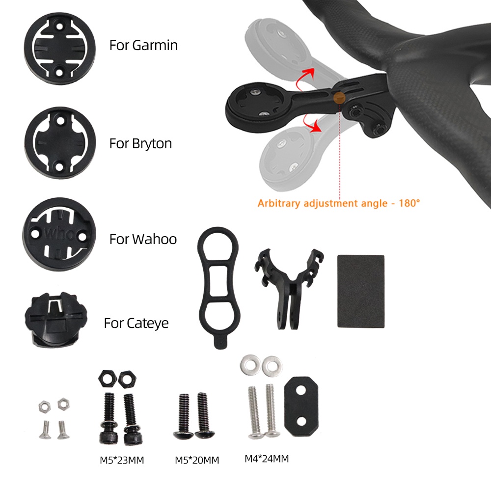 Giá Đỡ Đồng Hồ Đo Tốc Độ Garmin Xoss Magane igpsport Bryton Cateye Wahoo Cho Xe Đạp