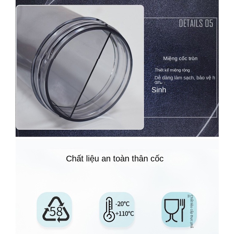 Cốc rơm ngoài trời có tay cầm di động cốc nước bằng nhựa JOY397