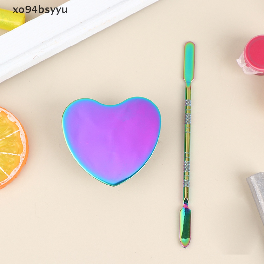 Bảng Màu Trang Trí Móng Tay Nghệ Thuật Bằng Thép Không Gỉ Xo94Bsyu Dành Cho Nữ