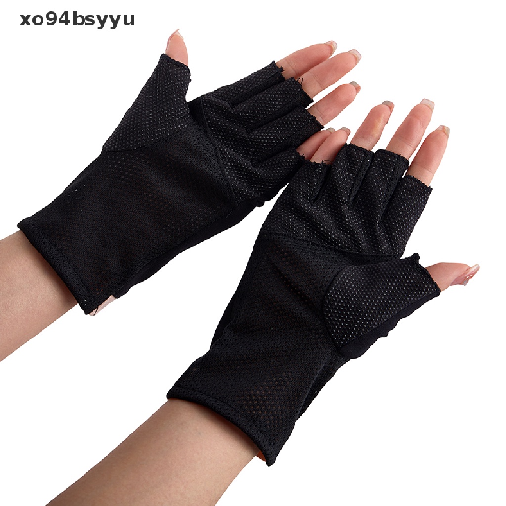 Găng Tay Hở Ngón Chống Tia UV xo94bsyyu Chuyên Dụng Cho Làm Móng Nghệ Thuật