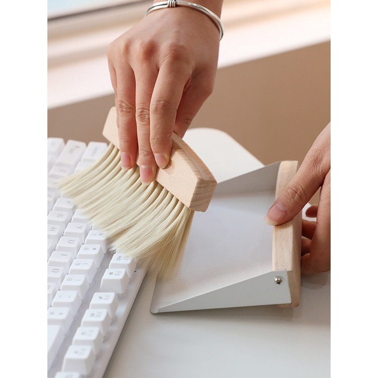Bộ Chổi Và Đồ Hốt Rác Mini Để Bàn Tiện Dụng Cho Bé