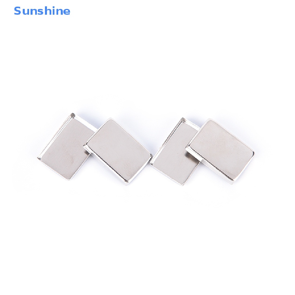 Set 10 / 30 Hộp Thiếc Rỗng Hình Chữ Nhật Đựng Phấn Mắt Tiện Dụng