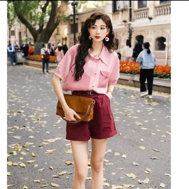 Áo Sơ Mi Ngắn Tay Phong Cách Hong Kong Cổ Điển Cao Cấp Thời Trang Mùa Hè 2023 Mới