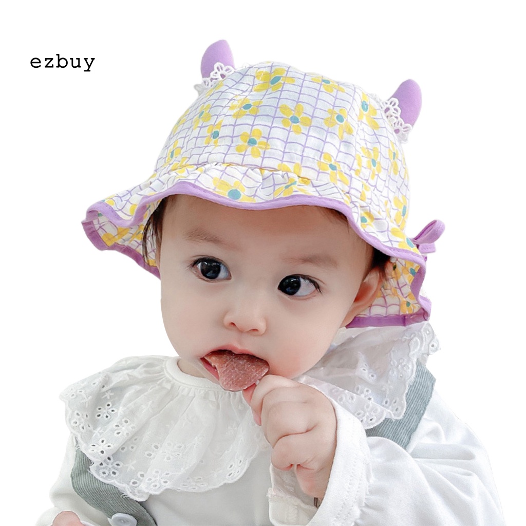 Nón Tai Bèo Thoáng Khí Thấm Hút Nước Thiết Kế Ren Xinh Xắn Thời Trang Đi Biển Cho Bé Gái