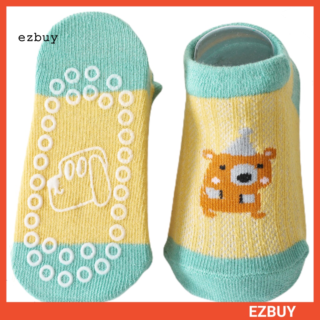 1 Đôi Vớ Mềm Chống Trượt In Họa Tiết Hoạt Hình Động Vật Dễ Thương Thời Trang Mùa Hè Cho Bé