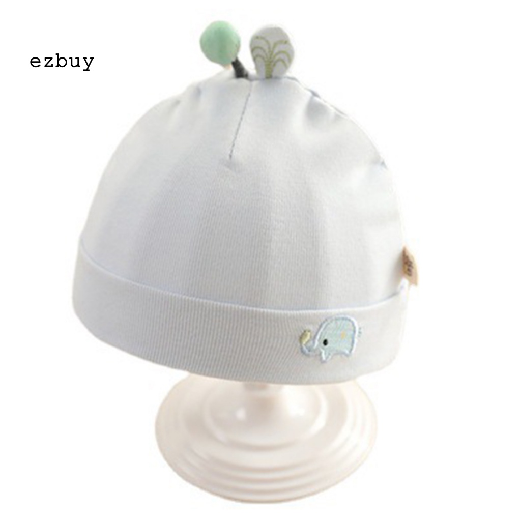 Mũ Beanie Cotton Thoải Mái Thêu Họa Tiết Dùng Làm Đạo Cụ Chụp Ảnh Cho Bé