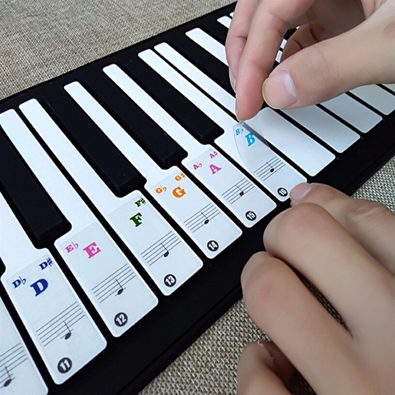 Miếng Dán Trang Trí Đàn Piano Hai Lớp Nhiều Màu Sắc Dành Cho Trẻ Nhỏ