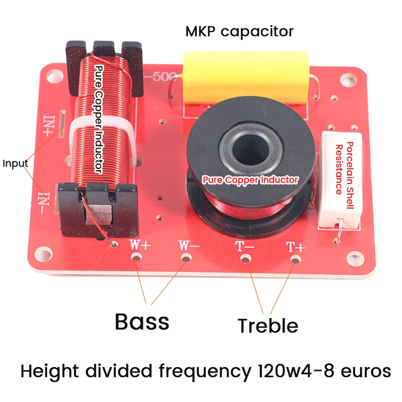 Set 2 Bộ Lọc Âm Thanh 2 Chiều 150W 3200HZ DIY Dành Cho Loa
