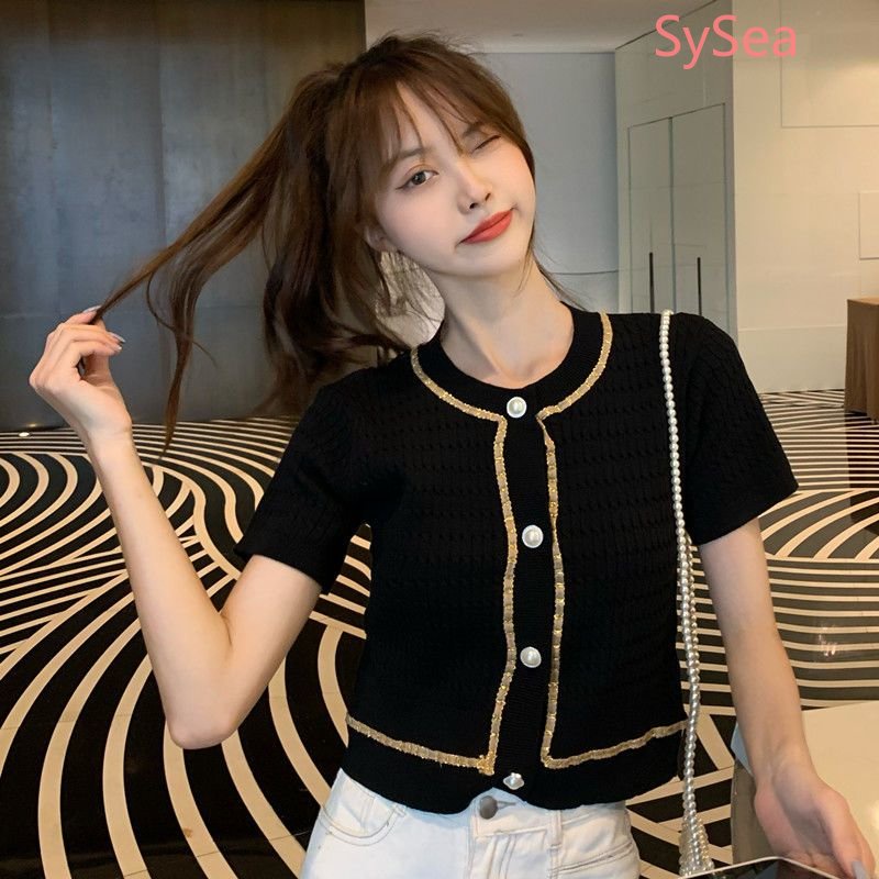 Áo Khoác Cardigan Dệt Kim Thanh Lịch Thời Trang Mùa Hè Cho Nữ