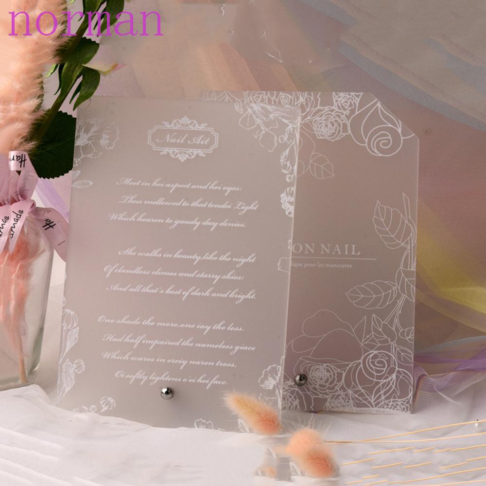 [Hàng mới về] Khay trưng bày móng tay nghệ thuật hình hoa hồng bằng acrylic chuyên nghiệp