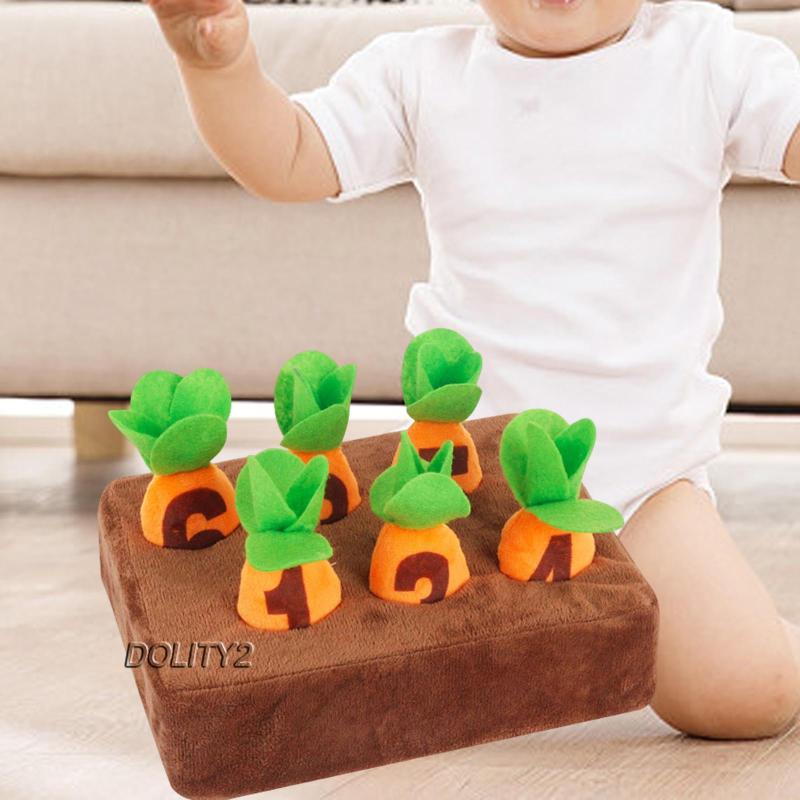 Bộ 2 Cà Rốt Nhồi Bông Đồ Chơi Cho Thú Cưng