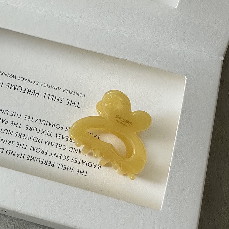 Kẹp Tóc Hình Chú Thỏ Màu Vàng Phong Cách Hàn Quốc Dễ Thương