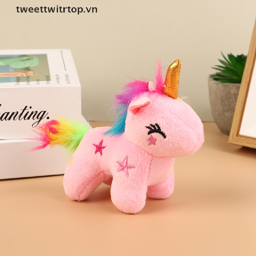 Móc Khóa Kỳ Lân Nhồi Bông Mini Mềm Mại Đáng Yêu