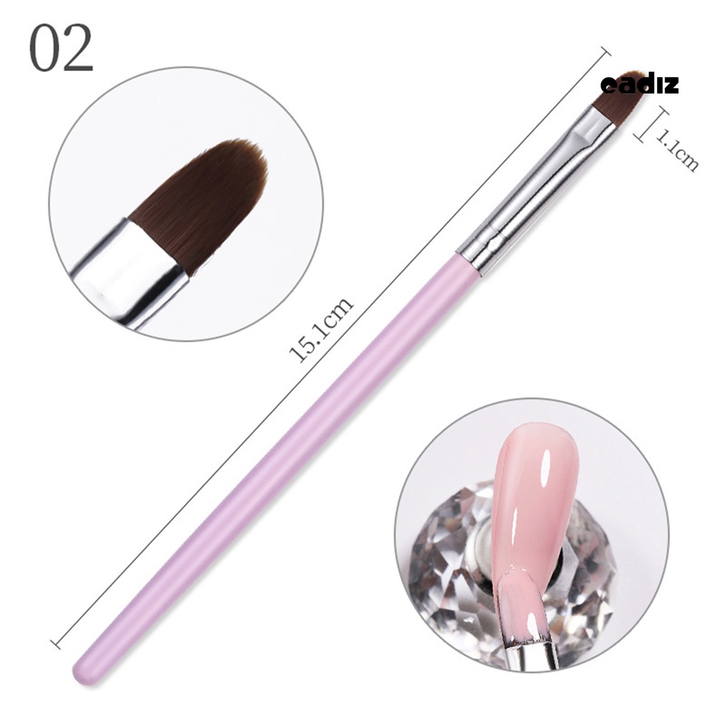 Cọ Vẽ Móng Tay Nghệ Thuật Bằng Sợi Nylon Siêu Nhẹ Có Thể Tái Sử Dụng