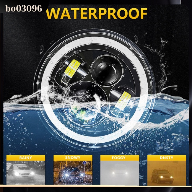 Đèn Pha Led Hình Tròn 7 Inch 140w 3000k-6000k 14000lm Cho Xe Mô Tô