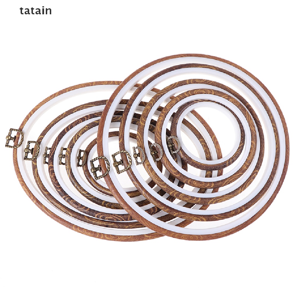 Khung Thêu Bằng Nhựa Hình Tròn Nhiều Màu Sắc